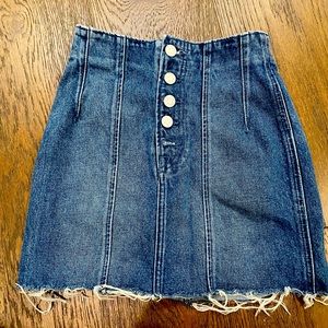 GRLFRND Twiggy Denim Mini Skirt free shipping